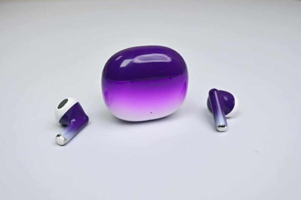 MAX80 PRO Iris Gradient Wireless Earbuds – Bluetooth V6.0 HiFi Stereo TWS Earphones, 30H Playtime, Glossy Color Design