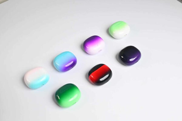 MAX80 PRO Iris Gradient Wireless Earbuds – Bluetooth V6.0 HiFi Stereo TWS Earphones, 30H Playtime, Glossy Color Design