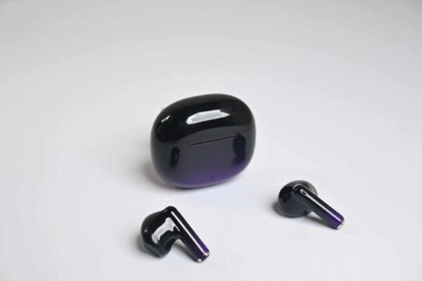 MAX80 PRO Iris Gradient Wireless Earbuds – Bluetooth V6.0 HiFi Stereo TWS Earphones, 30H Playtime, Glossy Color Design