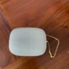 SoundPebble Portable Bluetooth Speaker — Compact Fabric Mesh Wireless Speaker with Cute Pebble Design, Mini Speaker for Home, Desk & Outdoor, Includes Stylish Carry Pouch