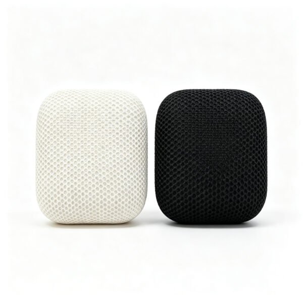 SoundPebble Portable Bluetooth Speaker — Compact Fabric Mesh Wireless Speaker with Cute Pebble Design, Mini Speaker for Home, Desk & Outdoor, Includes Stylish Carry Pouch